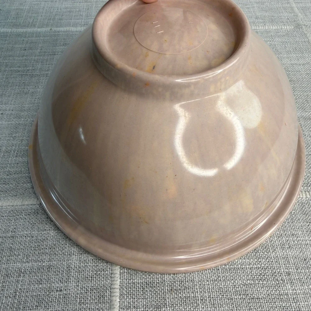 Texas Ware? Pink Confetti Melamine Bowl Mixing Bowl 8